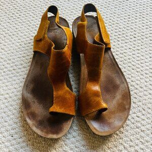 Dansko Tan Brown Leather Sandals 8.5
